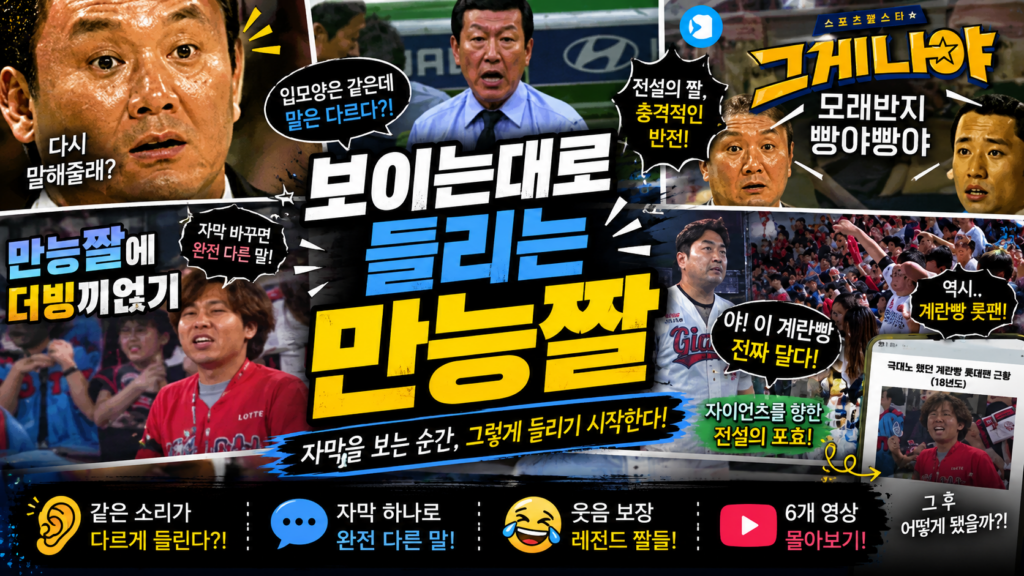 보이는대로 들리는 만능짤