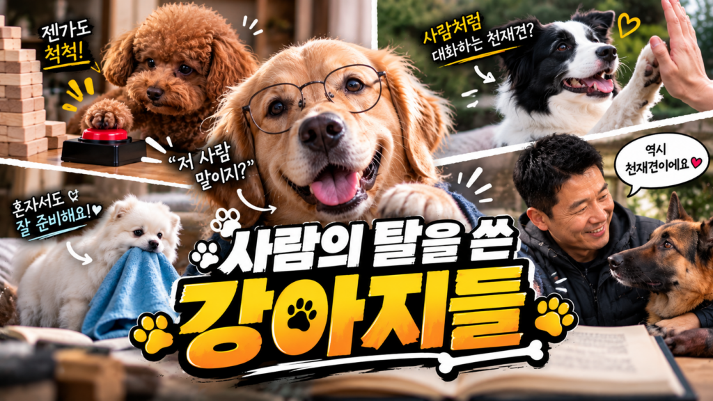 사람의 탈을 쓴 강아지들