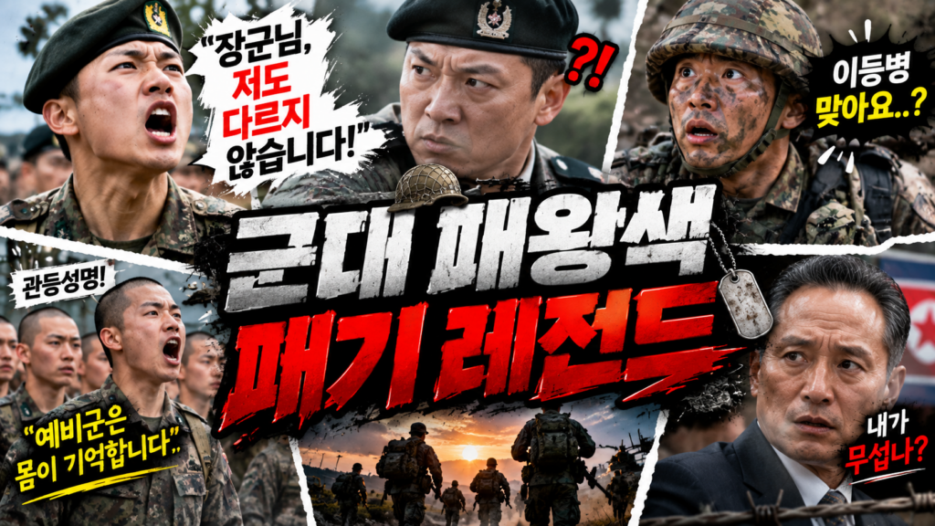 군대 패왕색 패기 레전드