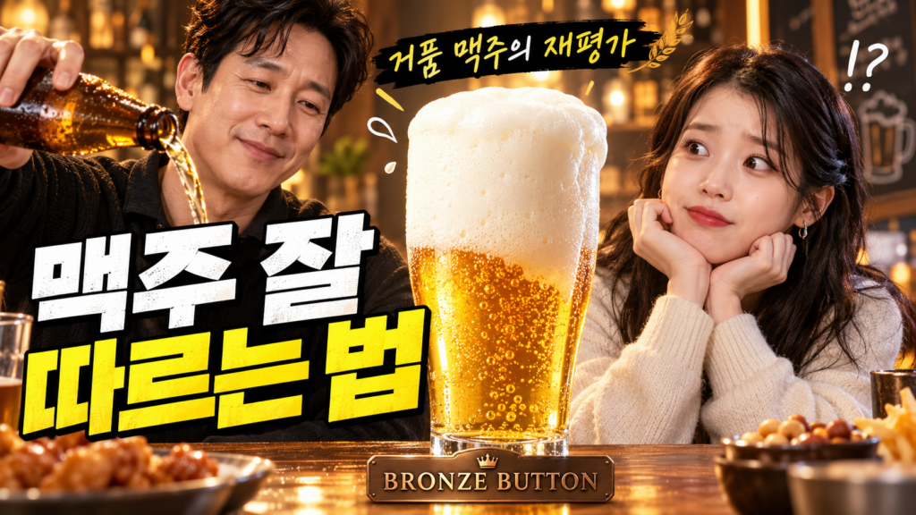 맥주 잘 따르는 법 🍻